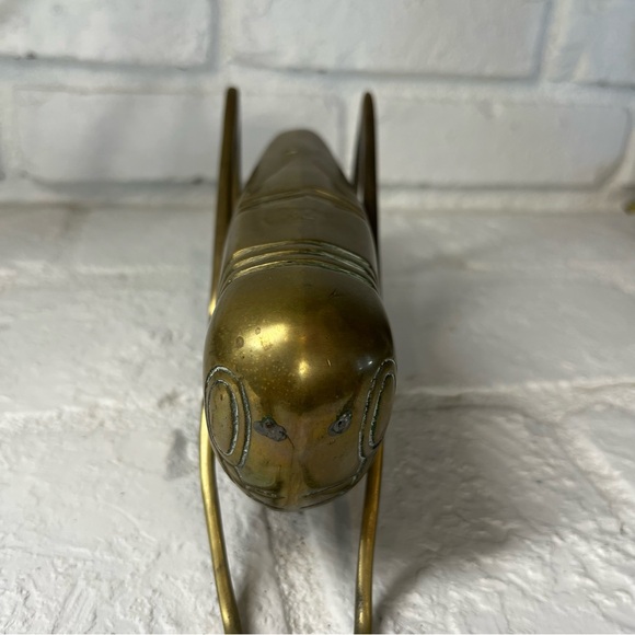 Vintage Brass MCM Grasshopper Figurine - Picture 2 of 7